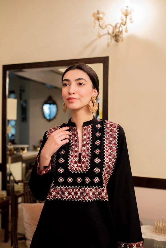 1pc Embroidered Shirt - Sikka (Ready To Ship)