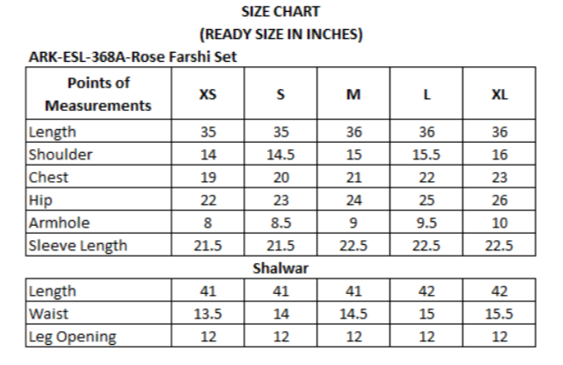 Luxury Farshi Set - Ruby