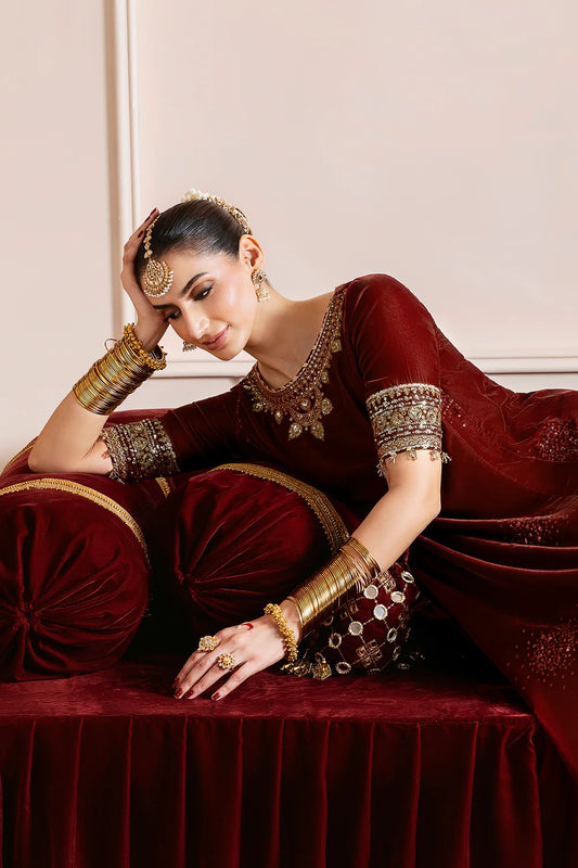 Embroidered Velvet Formal D-13