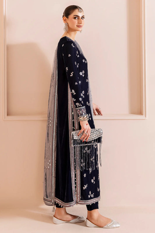Embroidered Velvet Formal D-03
