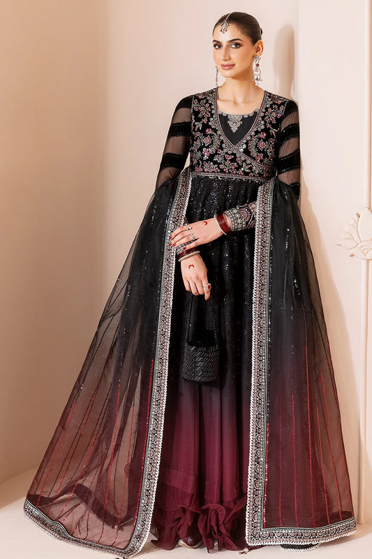 Embroidered Velvet Formal D-10