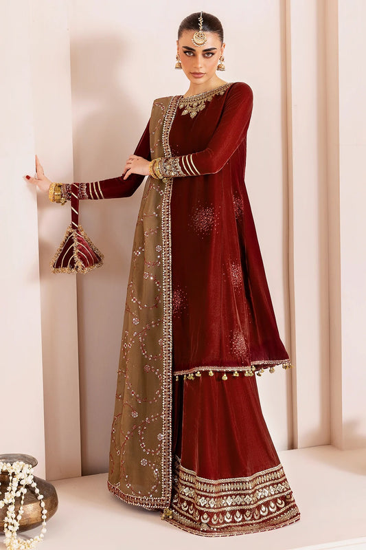 Embroidered Velvet Formal D-07