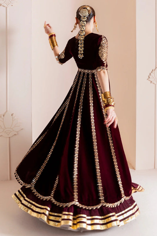 Embroidered Velvet Formal D-12