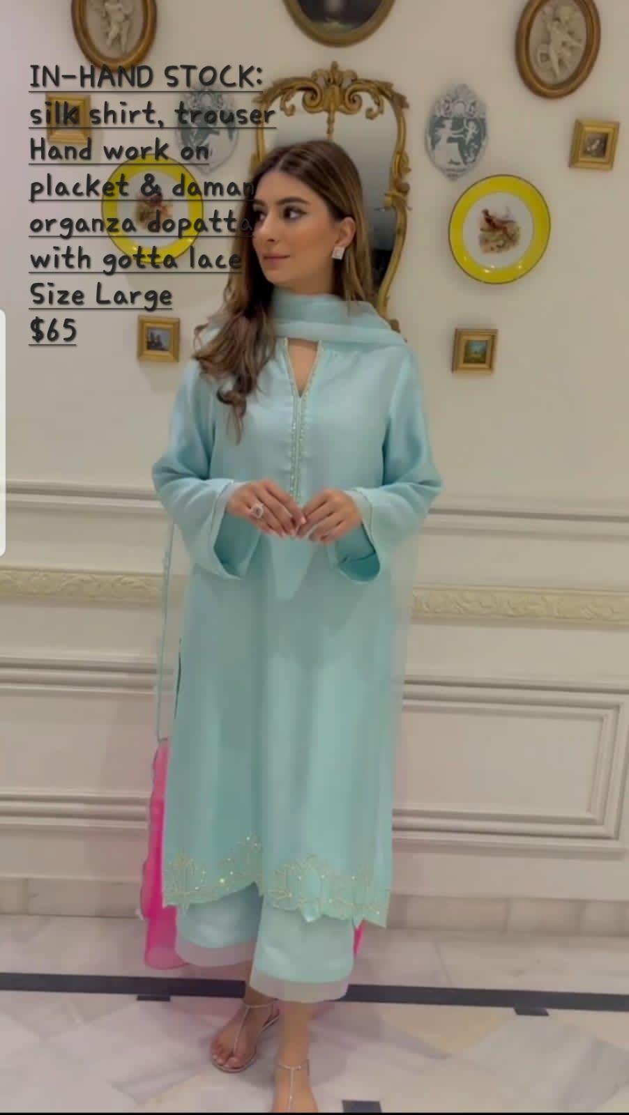 3pc silk party wear
