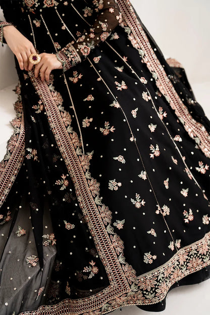 Embroidered Chiffon Anarkali & Lehenga Suit - Opaline
