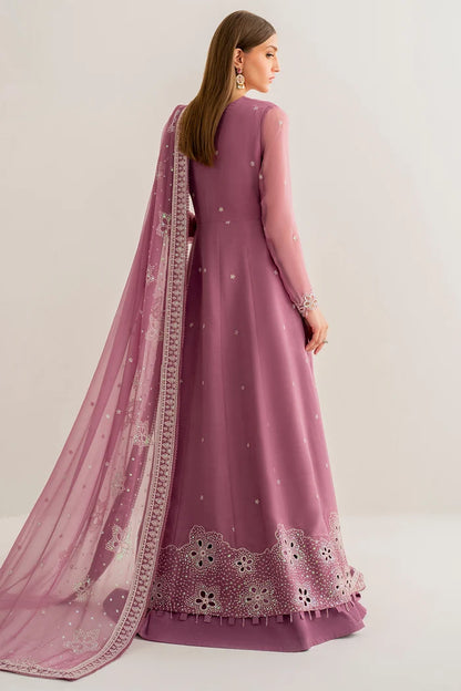 Embroidered Chiffon Lehanga Suit - Elena