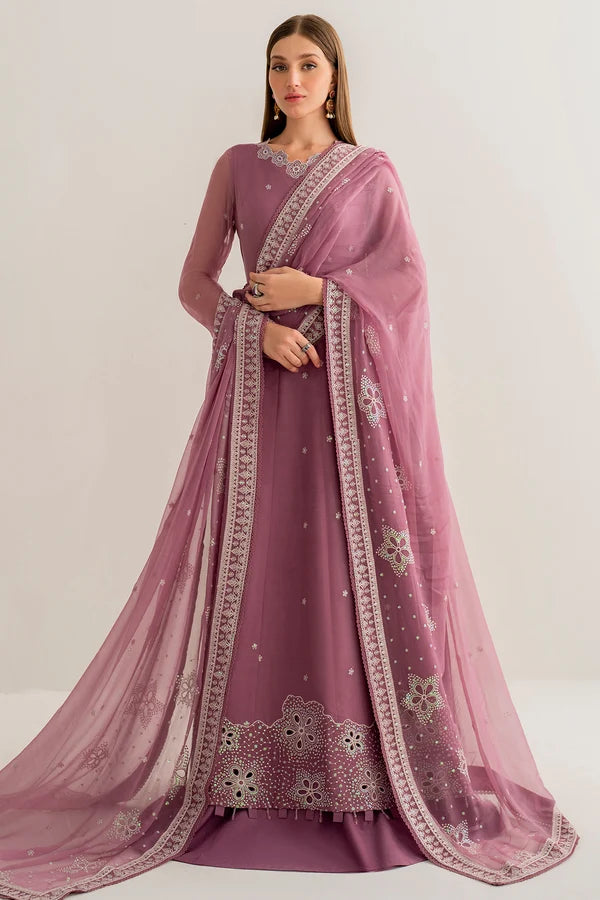 women wearing indian party wear soft plum lehanga suit in australia