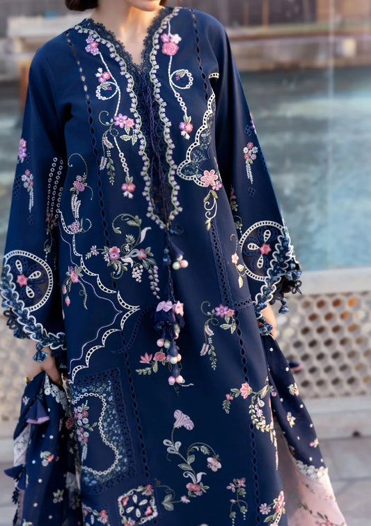 Crimson Flow 3PC Stitched Navy - Ready To Ship
