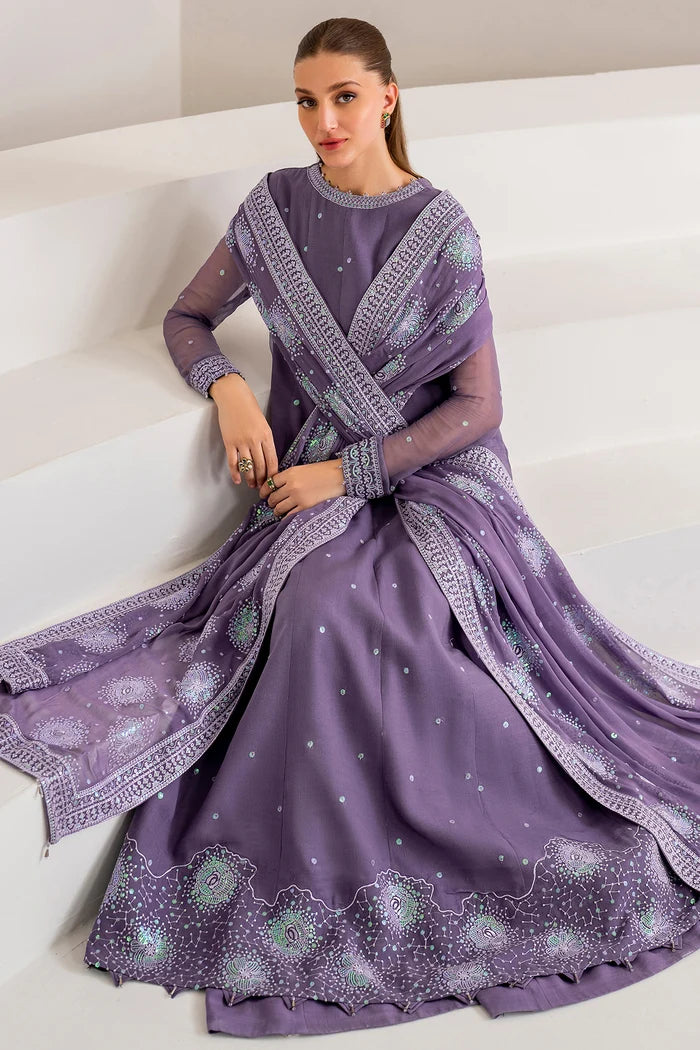Embroidered Purple Lehanga Set - Azalea