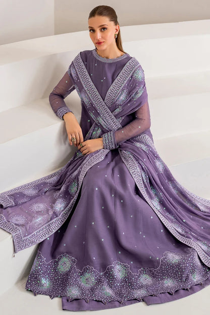 Embroidered Purple Lehanga Set - Azalea