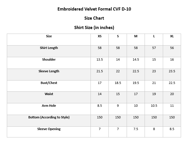 Embroidered Velvet Formal  D-10