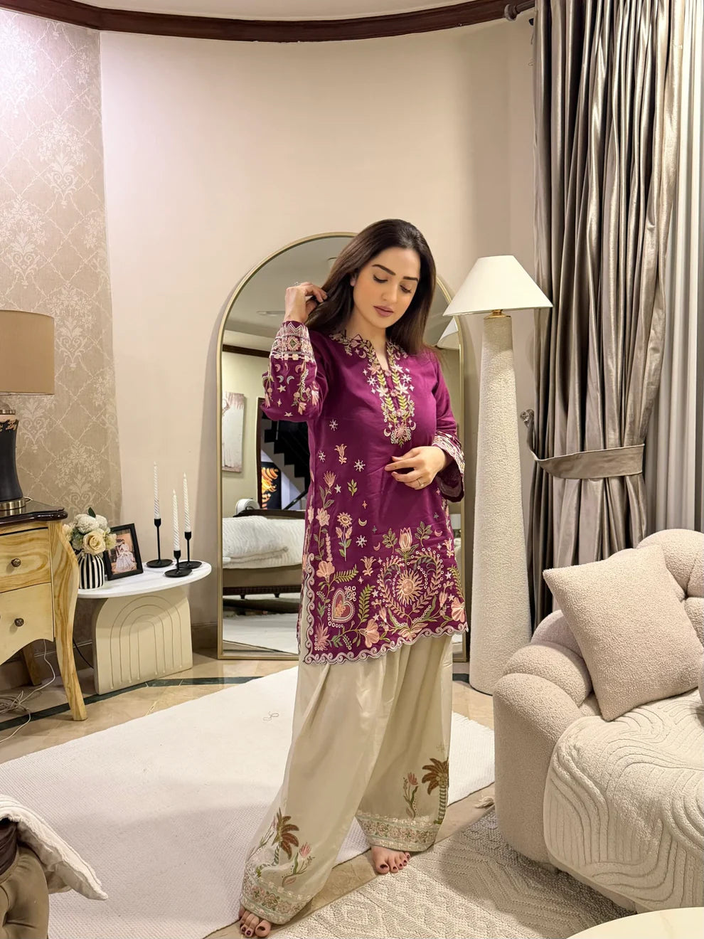 2 PIECE CO-ORD - MULBERY BLOOM