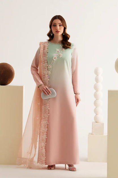 Gradient Silk Embroidered 3PC - AM-43