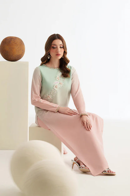 Gradient Silk Embroidered 3PC - AM-43