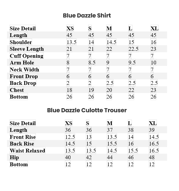 Digital Printed Embroidered Chiffon Suit - Blue Dazzle