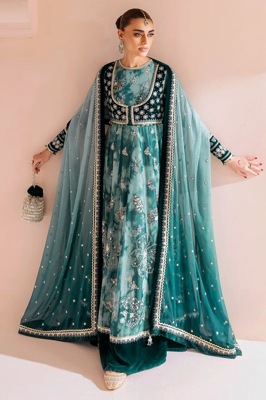 Embroidered Velvet Formal D-06