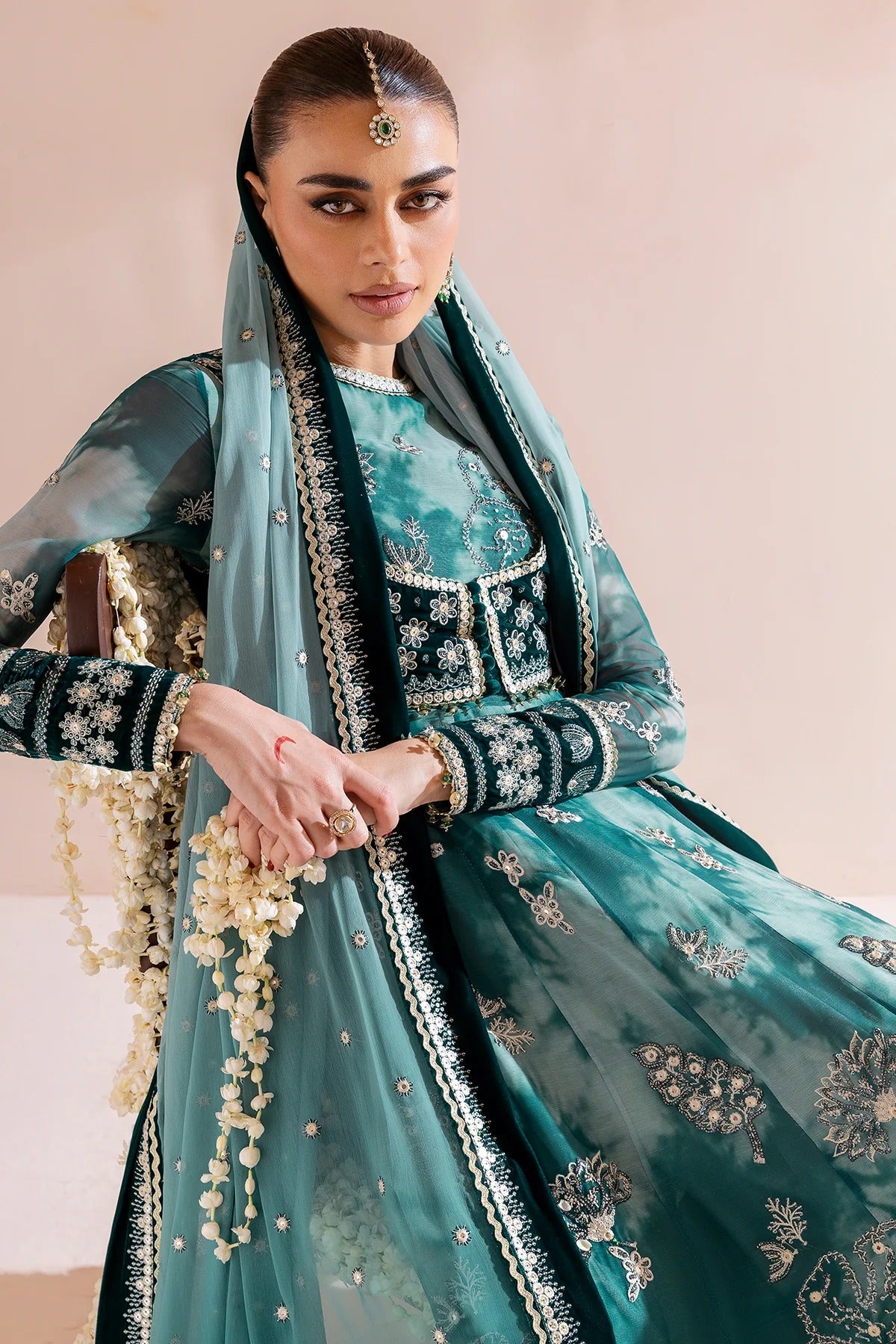 Embroidered Velvet Formal D-06