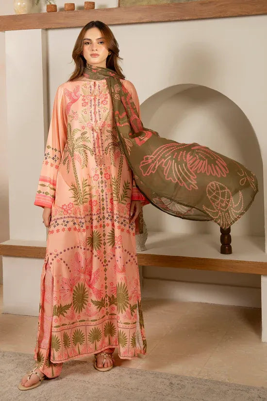 Printed Poly Cambric Set - Golden Hour