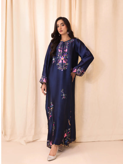 Sheesha Silk Embroidered Kaftan - Mia